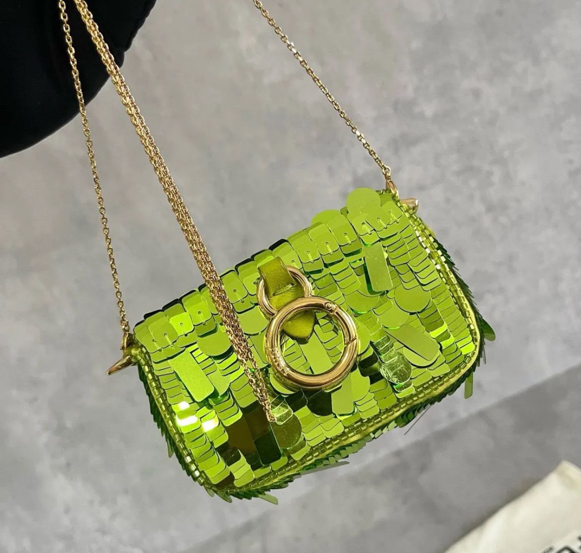 Fendi Mini Baguette Sequin Bag