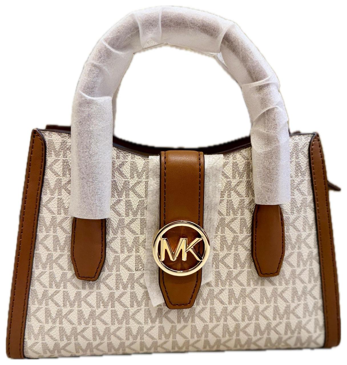 New MK Gabby Signature Print Satchel