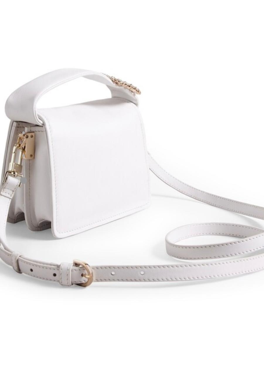 New Ted Baker Emie Jewel Detail Small Bag In White