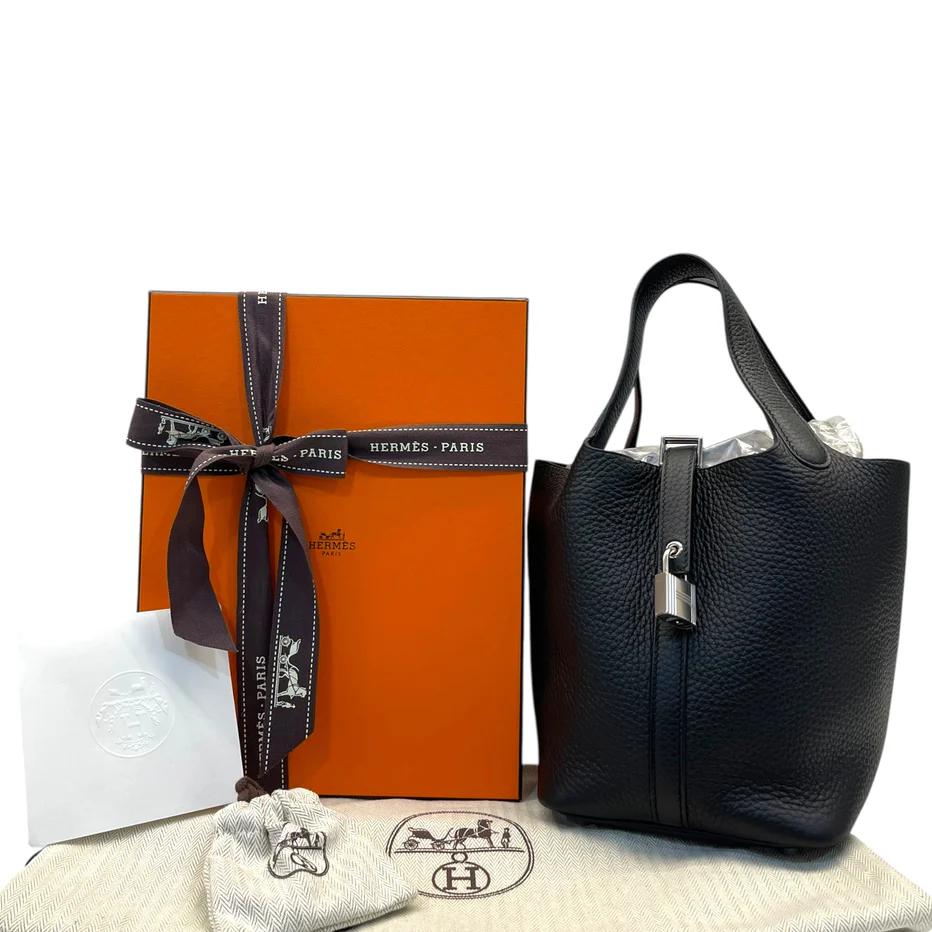 New Hermes Picotin 18 With Palladium Hardware In Black