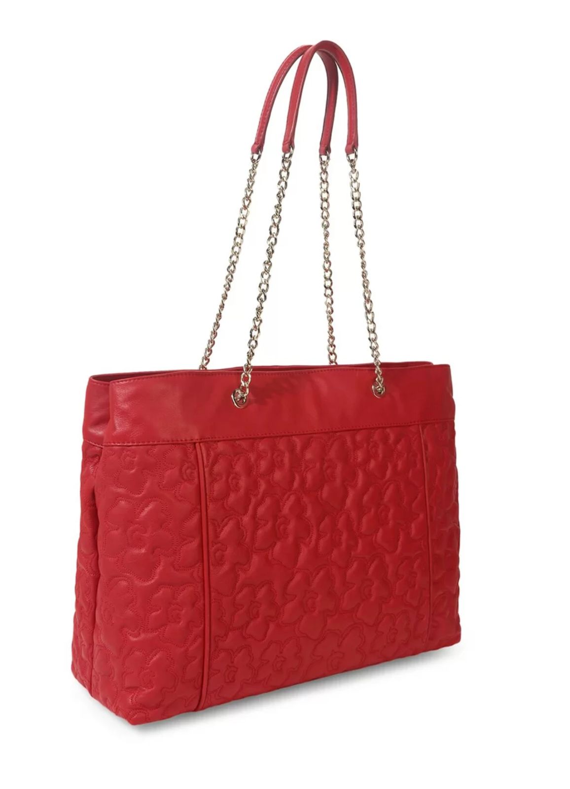 Ted baker red floral texture shoulder bag