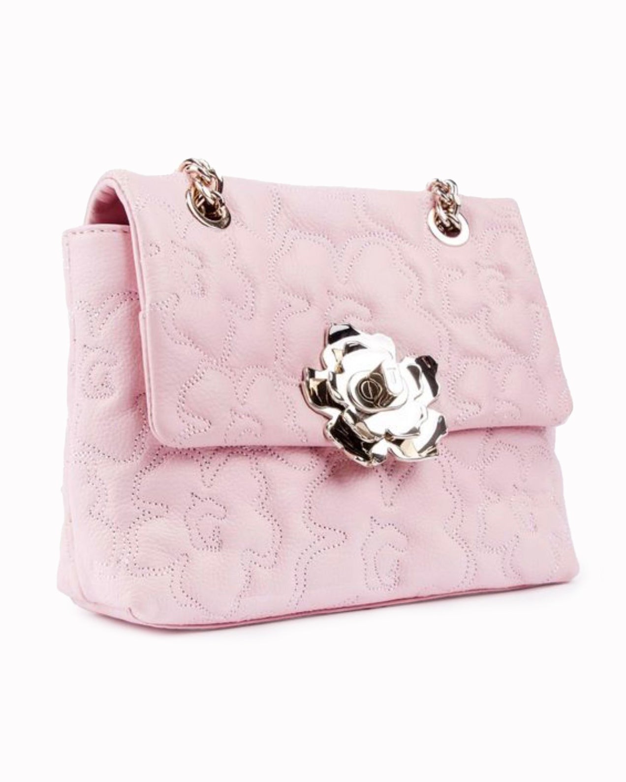 Ted Baker Pink Leather Quiletd Crossbody Bag