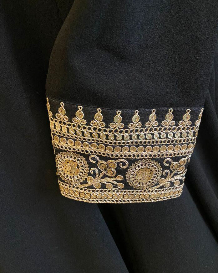 Masaba black and golden embroidered Gown