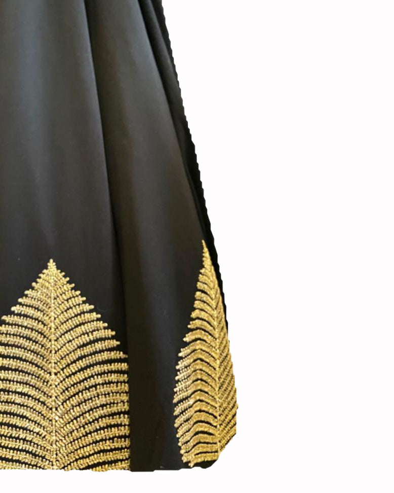 Masaba black and golden embroidered Gown