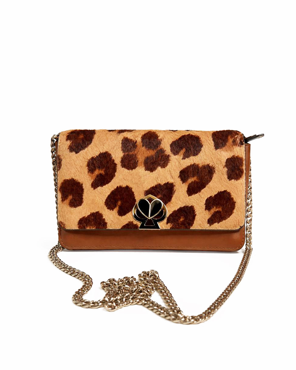 Kate spade nicola haircalf twistlock chain wallet