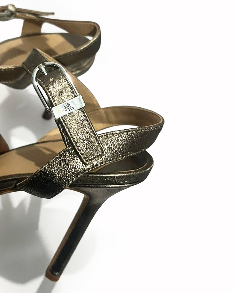 Ralph Lauren Metallic Heels