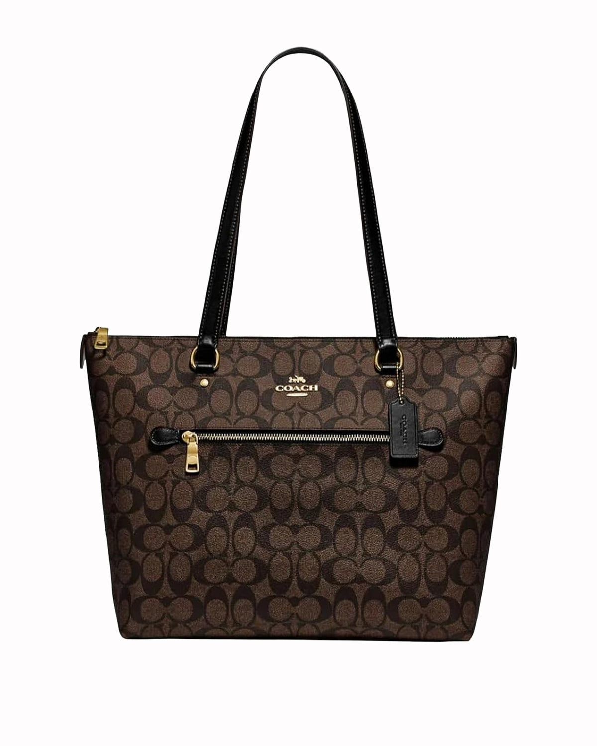 Coach Monogram Tote In Brown