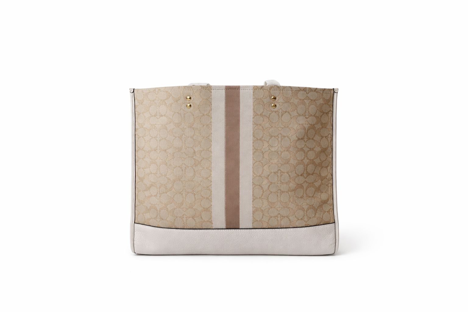 Coach Dempsey Tote Bag In Signature Jacquard With Stripe And Coach Patch
