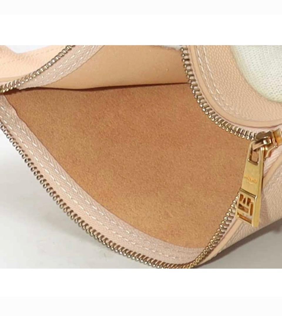 Balmain Emblème Leather Shopper Tote Bag In Pink