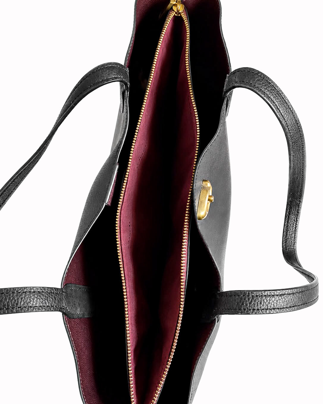 Coach Black Pebble Leather Willow Tote Bag