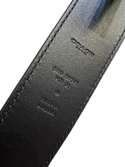 Coach Leather Belt with Gold Buckle