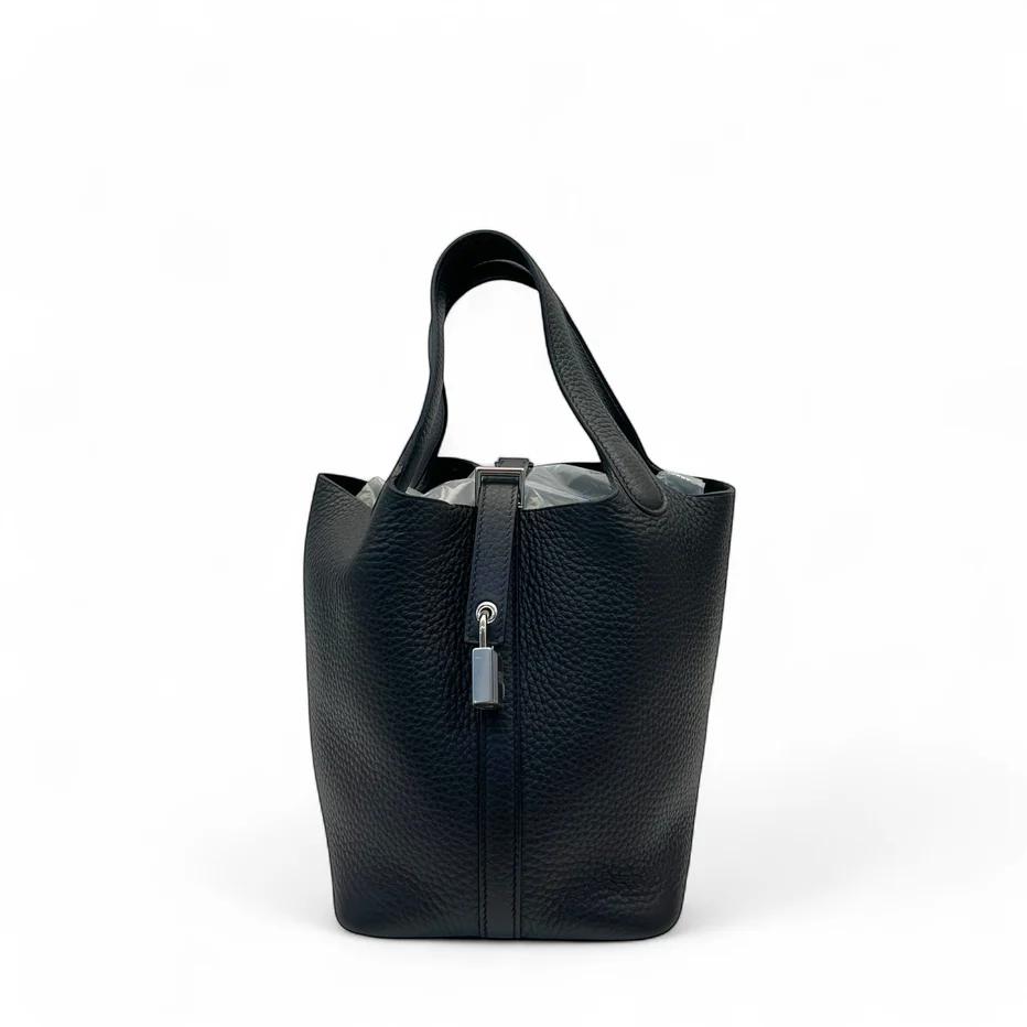 New Hermes Picotin 18 With Palladium Hardware In Black