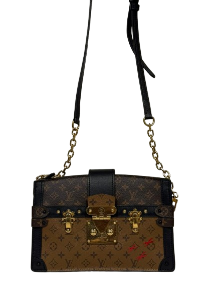 New Louis Vuitton Monogram Reverse Trunk Clutch Bag