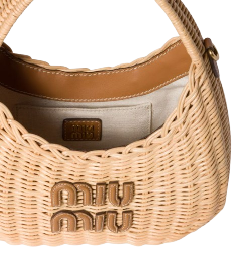 Miu Miu Tan Wander Wicket Bag