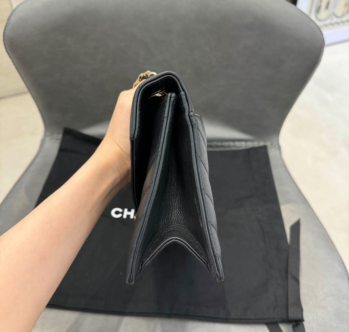 Chanel Chevron Envelope Flap Bag