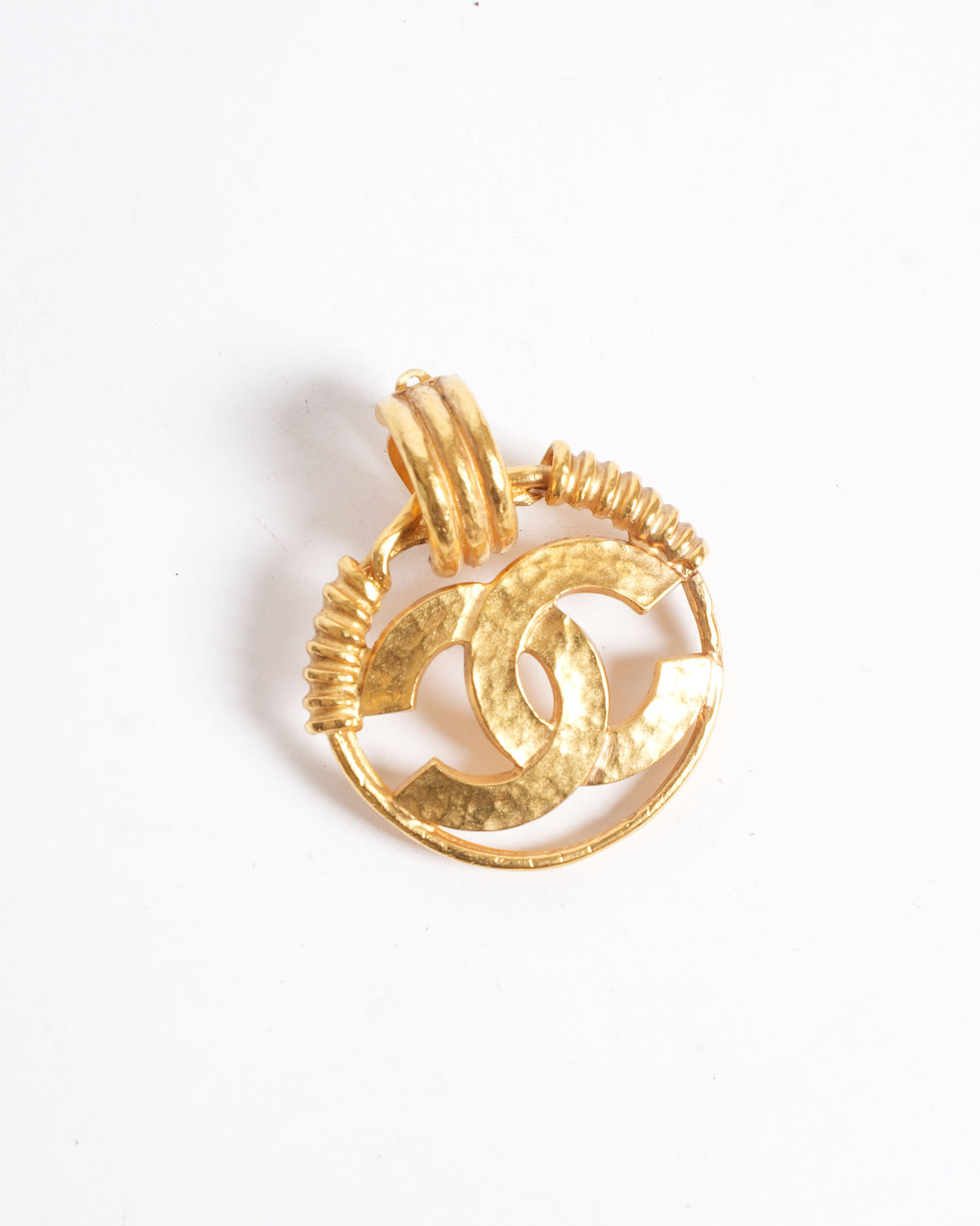 Chanel Vintage CC Logo Clip On Earrings