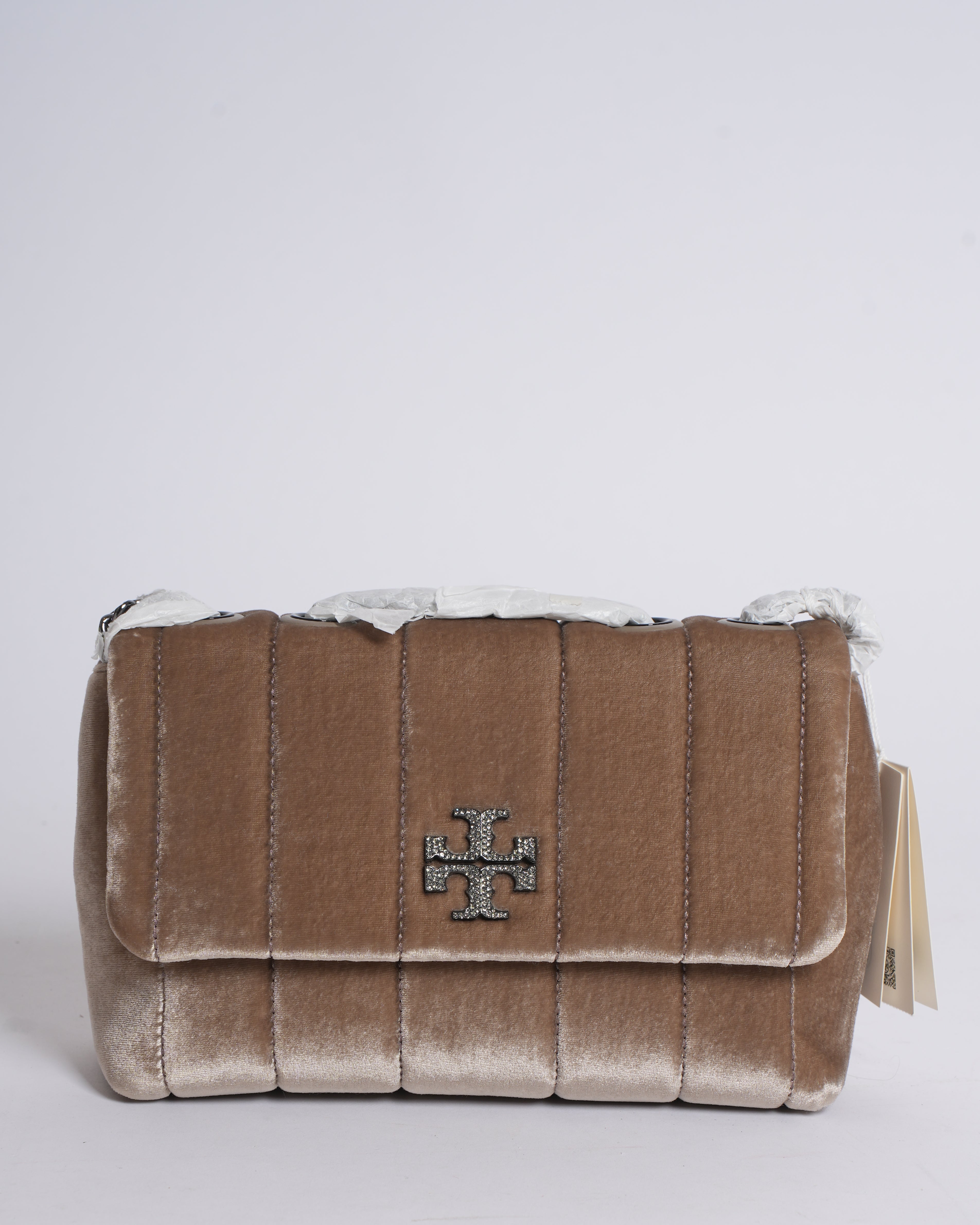 New Tory Burch Velvet Kira Crossbody In