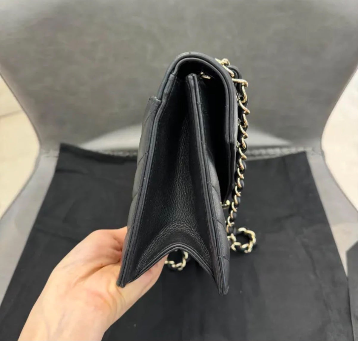 Chanel Chevron Envelope Flap Bag