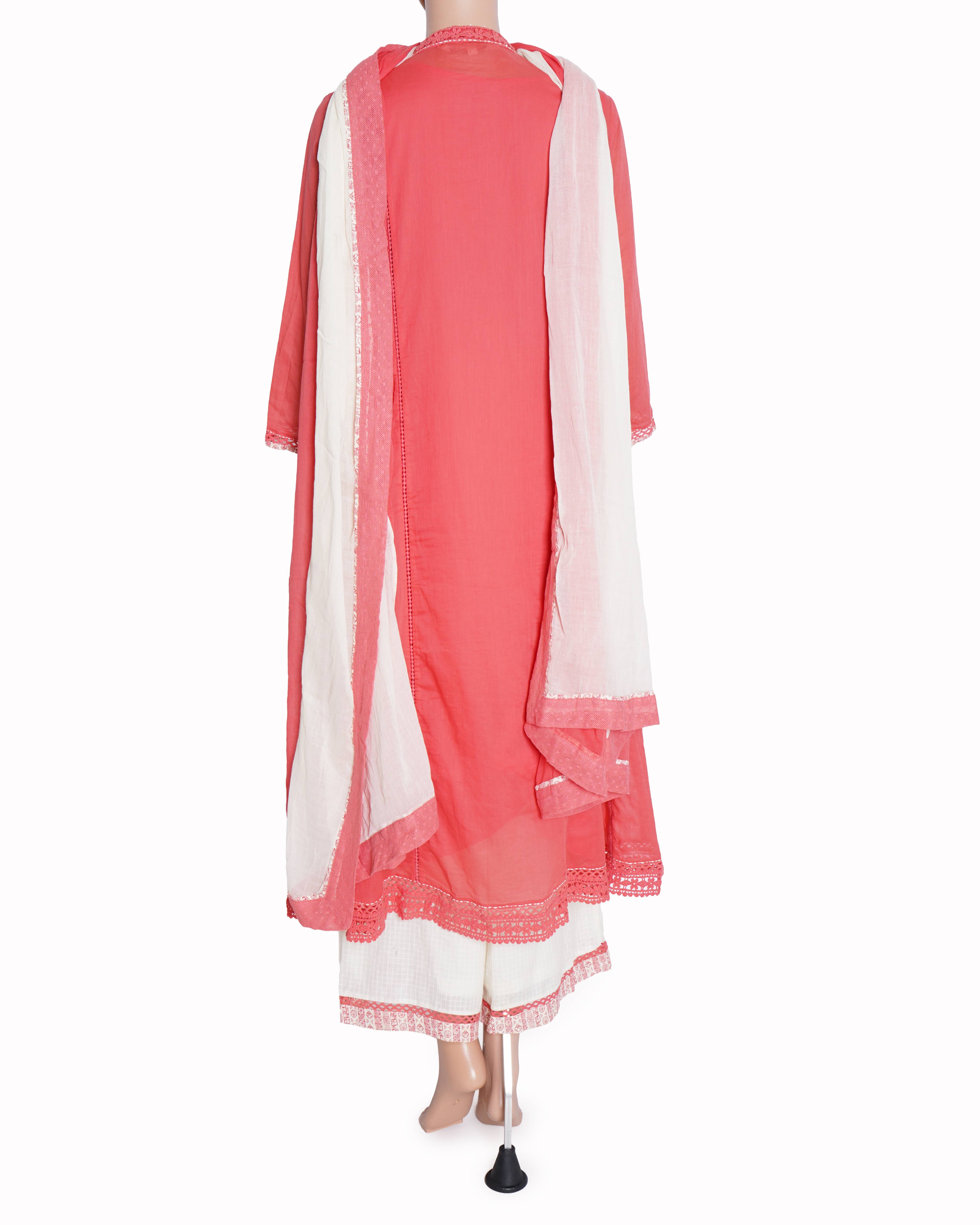 Ritu Kumar Suit set of 4 in red