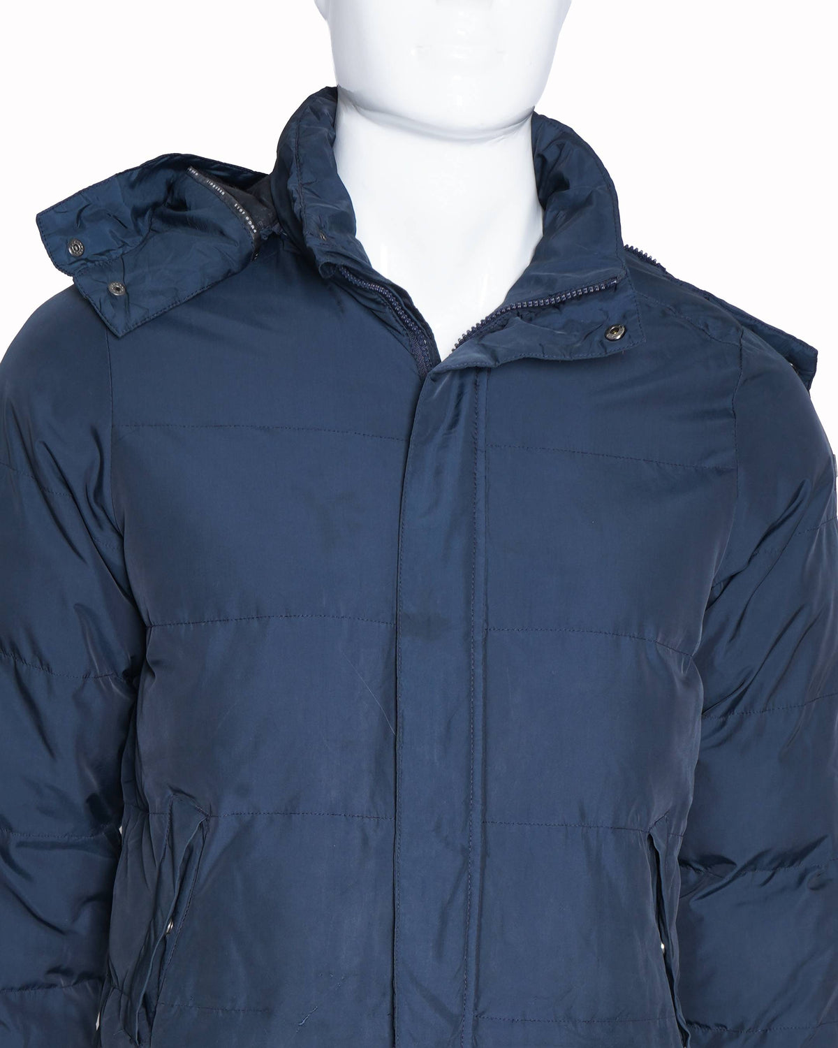 Hugo Boss Men's Black Puffer Jacket in blue