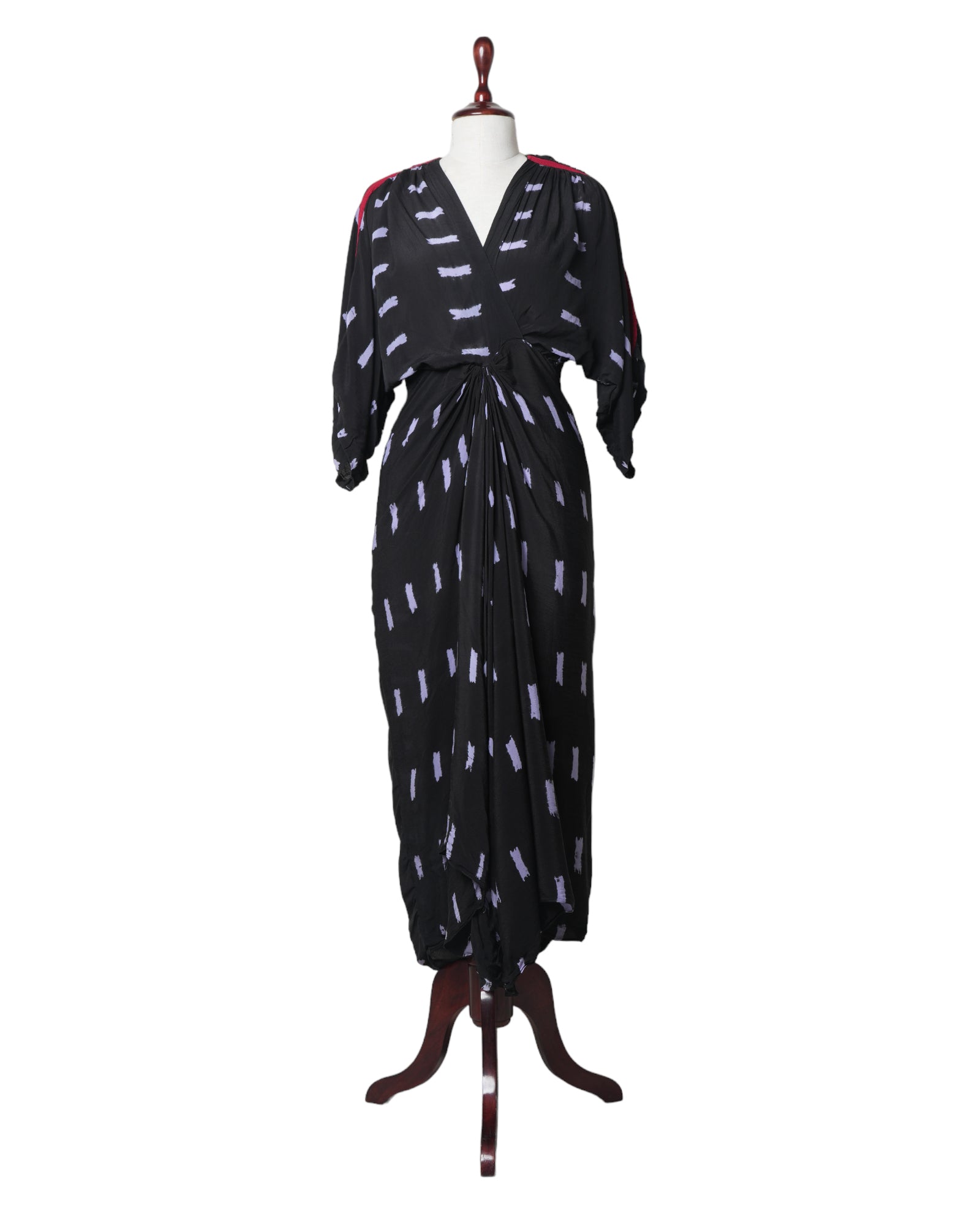 Nupur Kanoi Black Raindrop Tie- Dye Zipper Dress