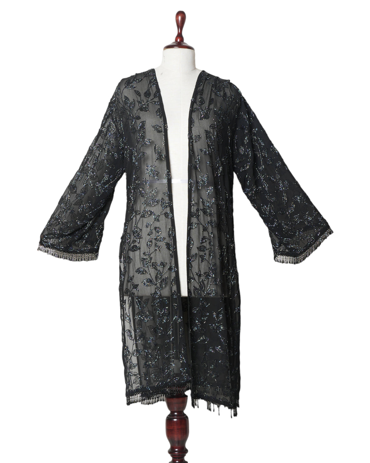 Krisha Bajaj Black Embellished Shrug