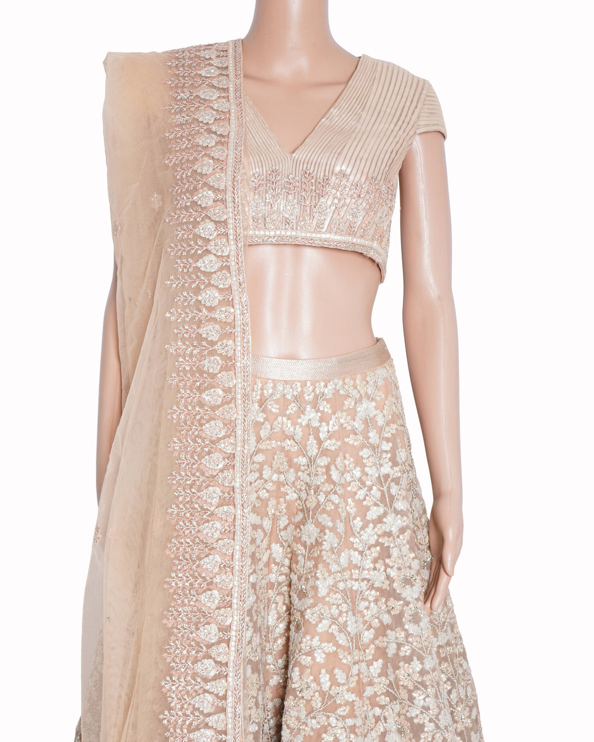 Shantanu and nikhil blush embroidered lehenga set