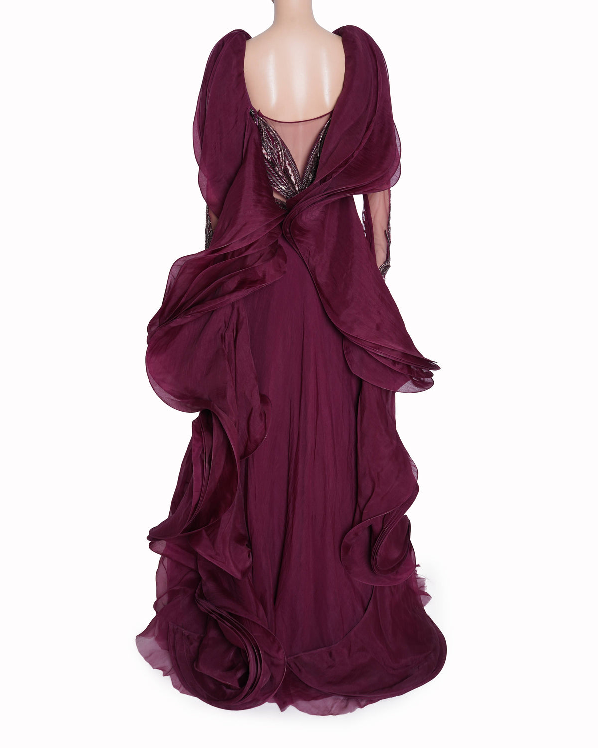Gaurav Gupta Gown In Burgundy