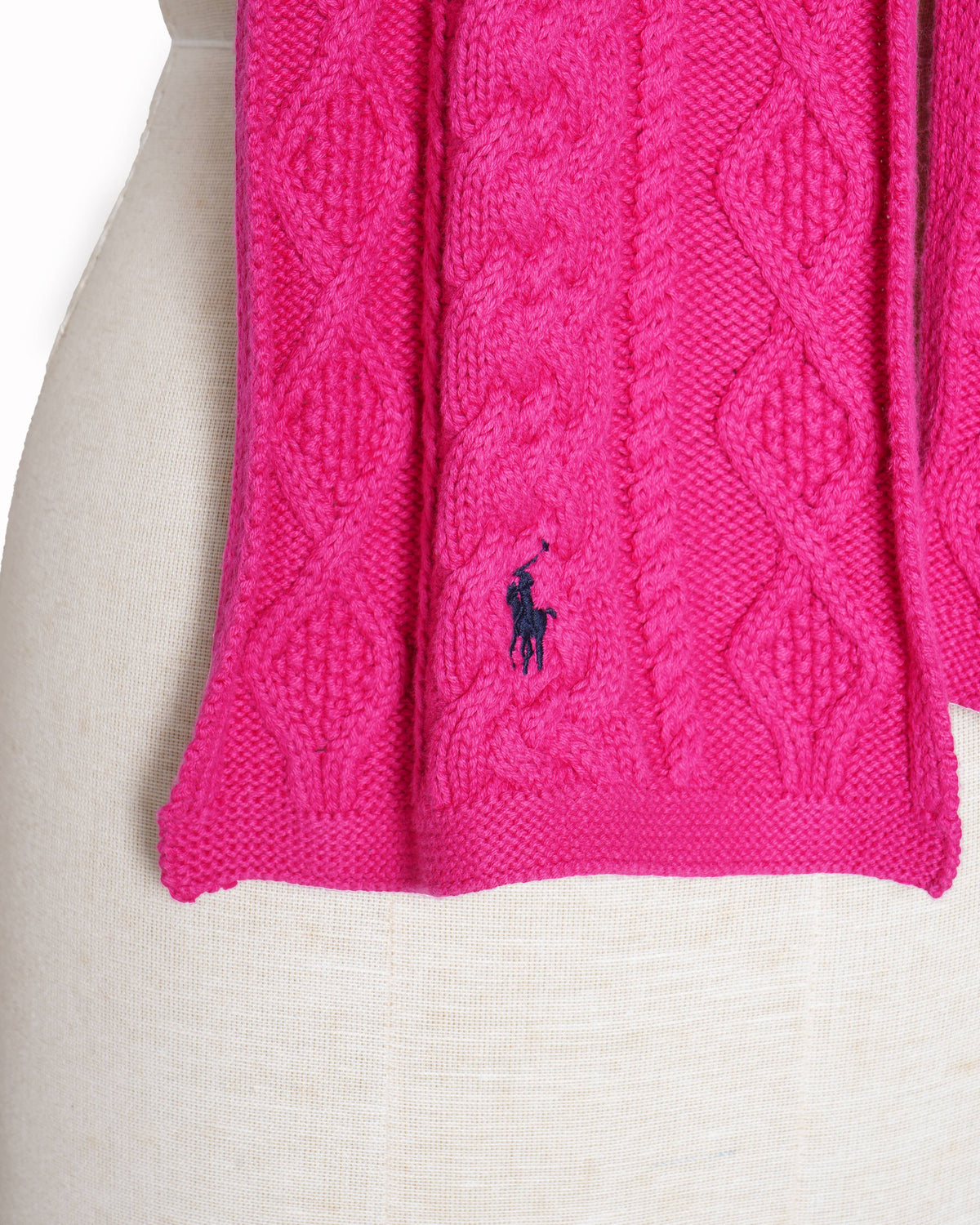 Ralph lauren cable knit scarf
