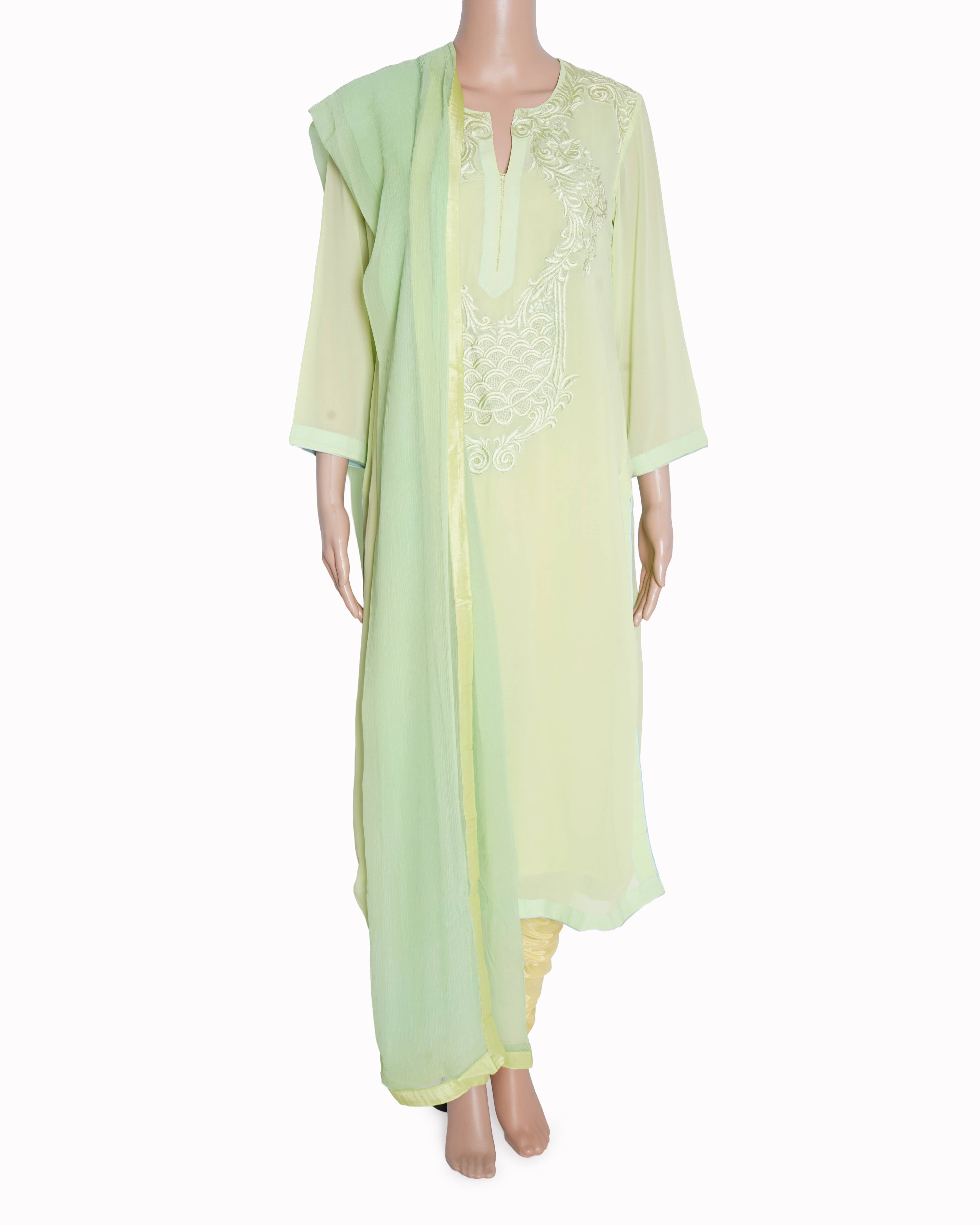 Pankaj & Nidhi green kurti Set of 3