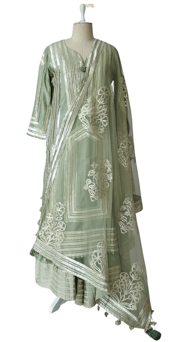 Simar Dugal Kurta Green Set