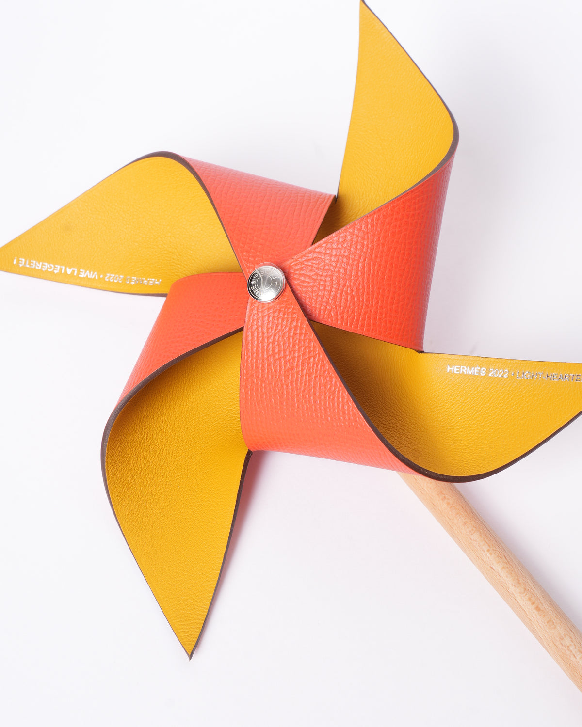 Hermès Orange H Epsom & Mustard H Swift Pinwheel