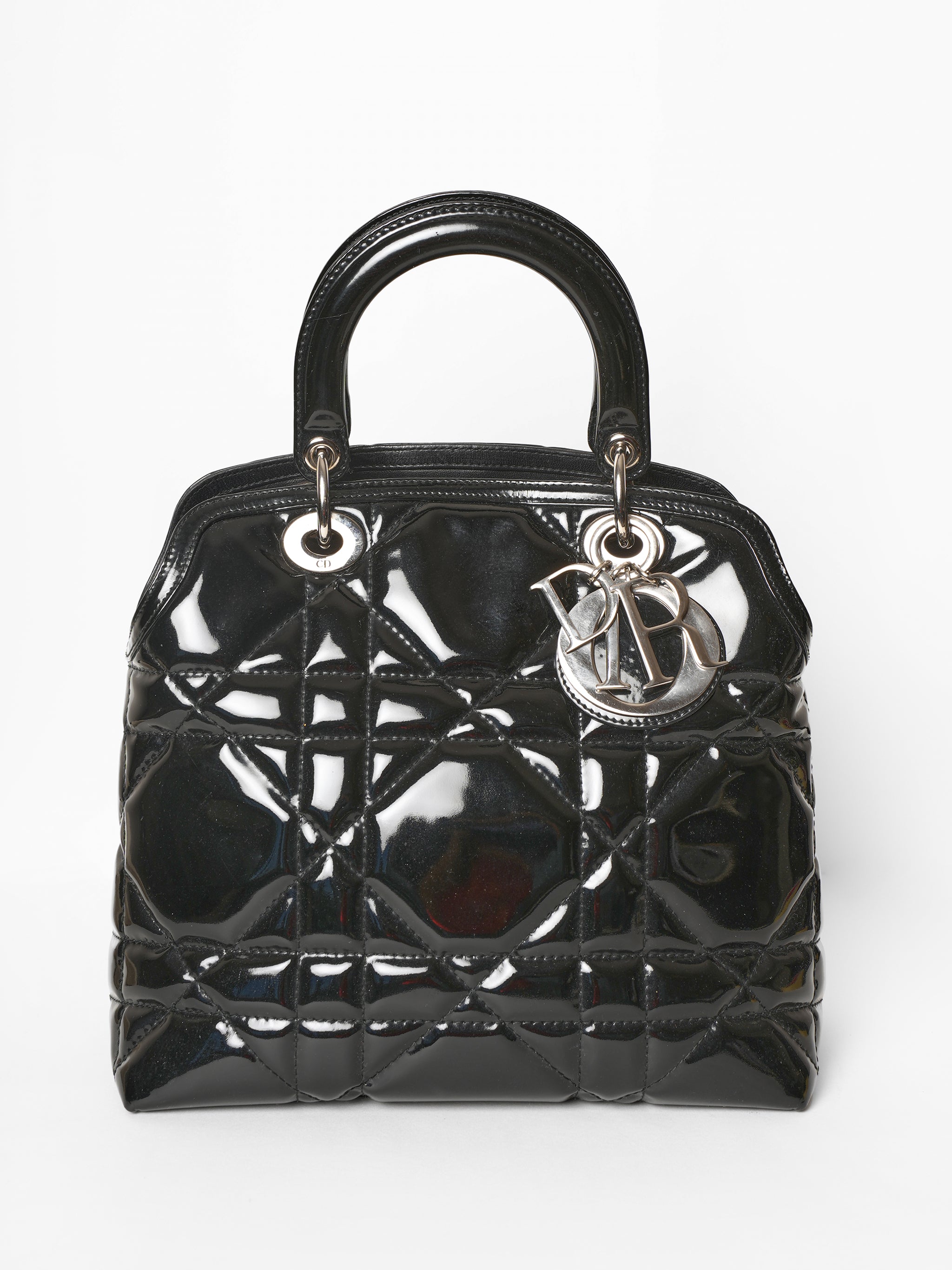 Christian Dior Black Patent Granville Bag