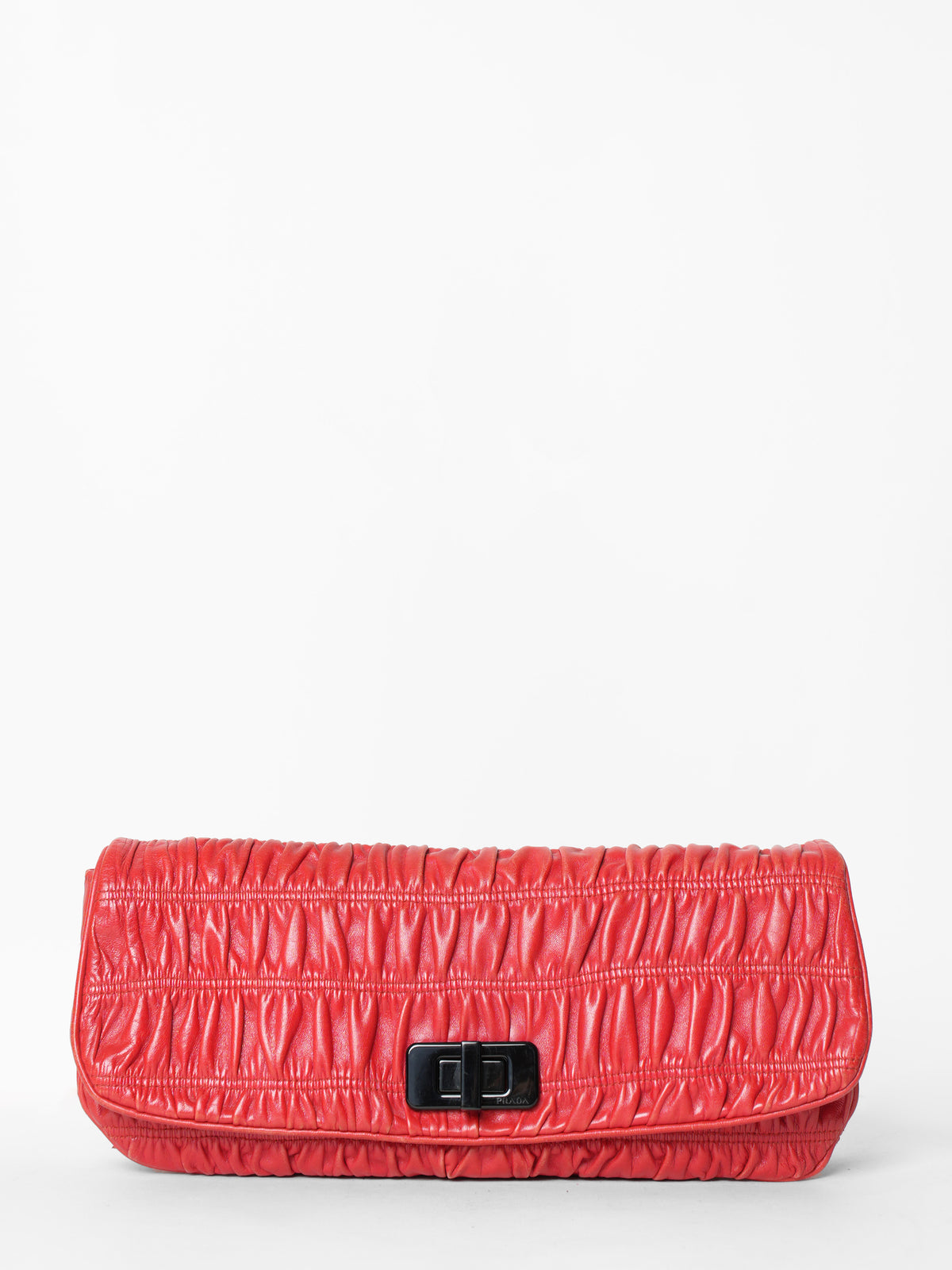 Prada Cherry Red Clutch