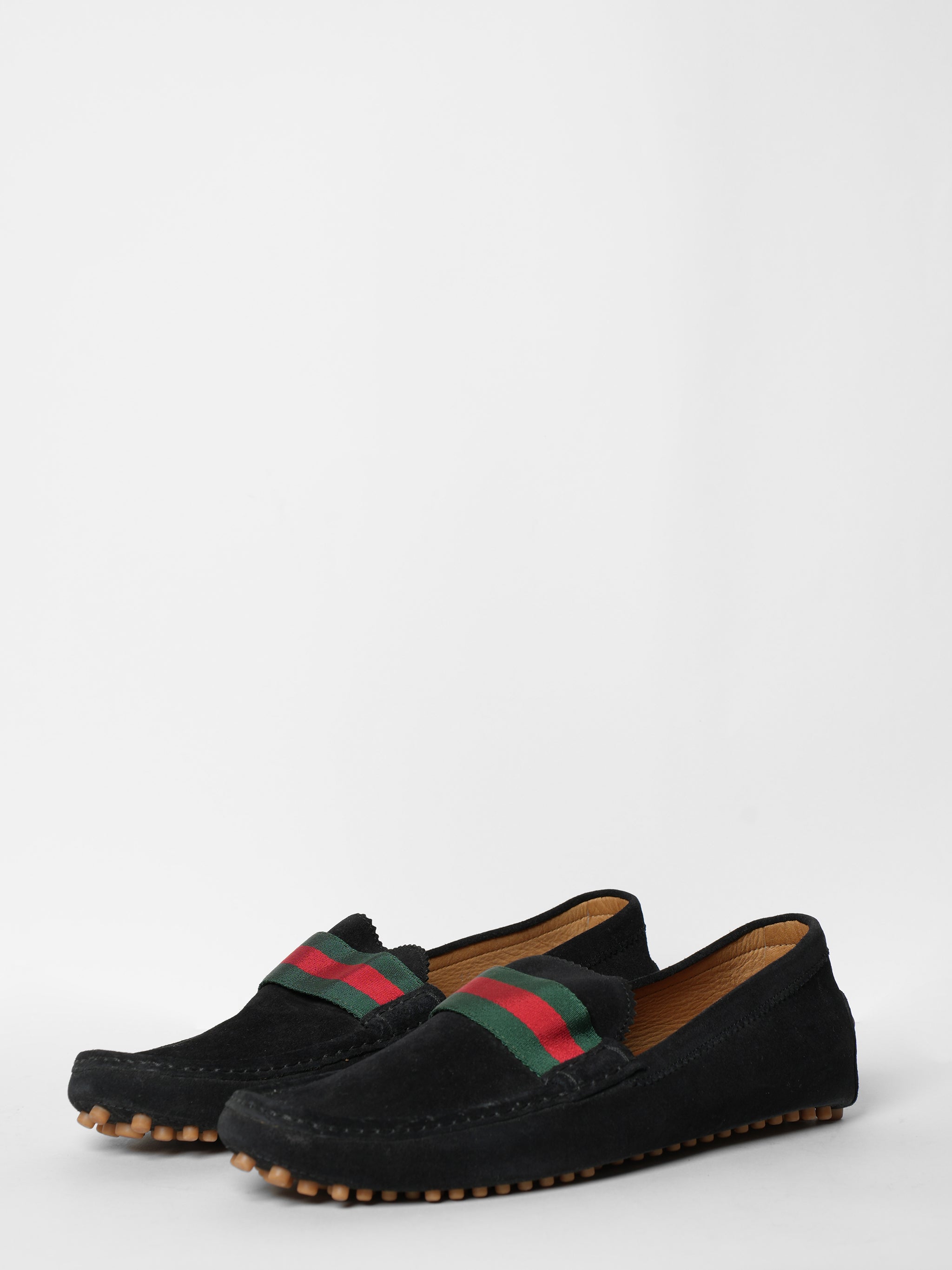 New Gucci Black Suede Shoes