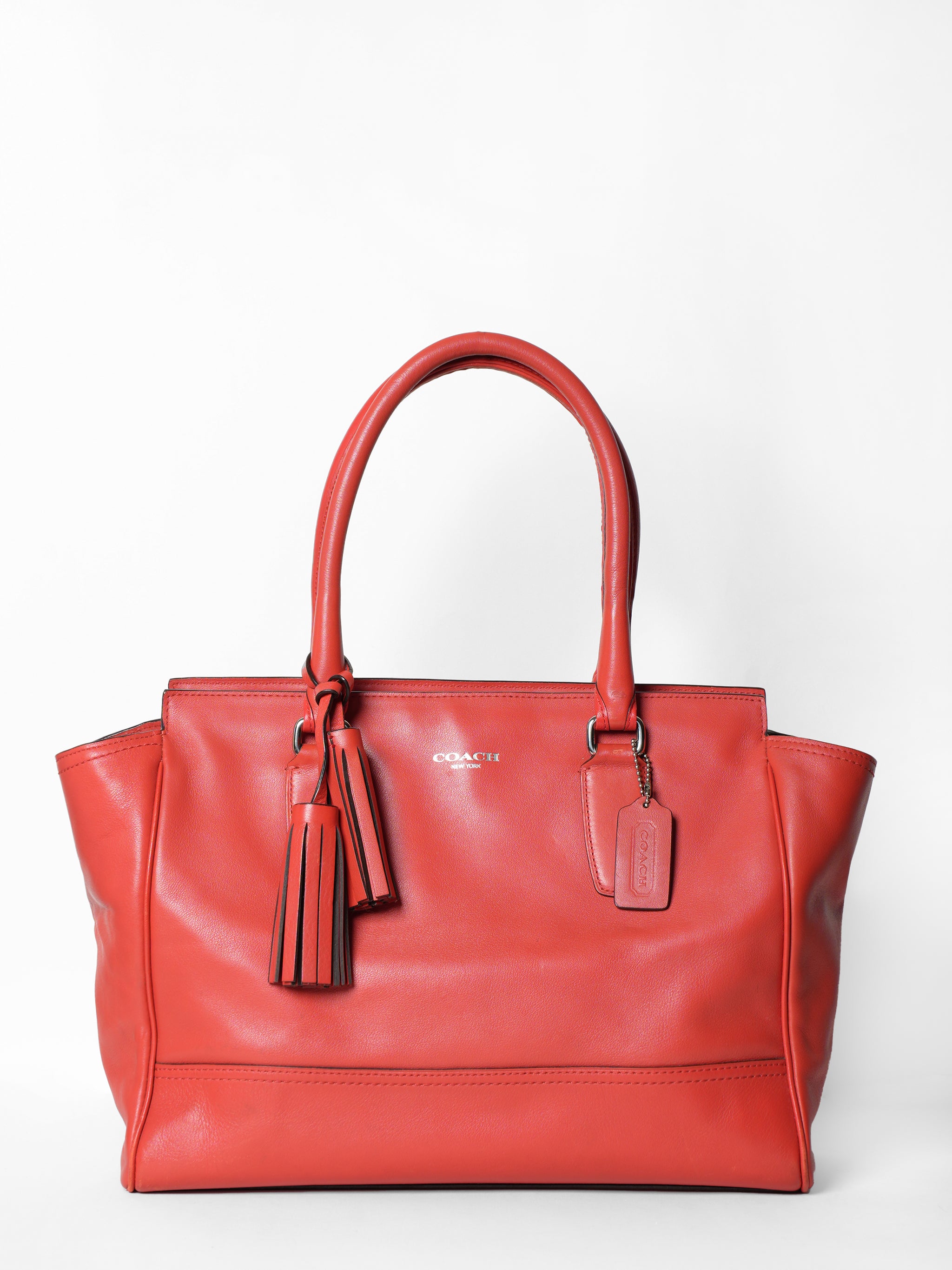 Coach Legacy Candace Red Leather Handbag