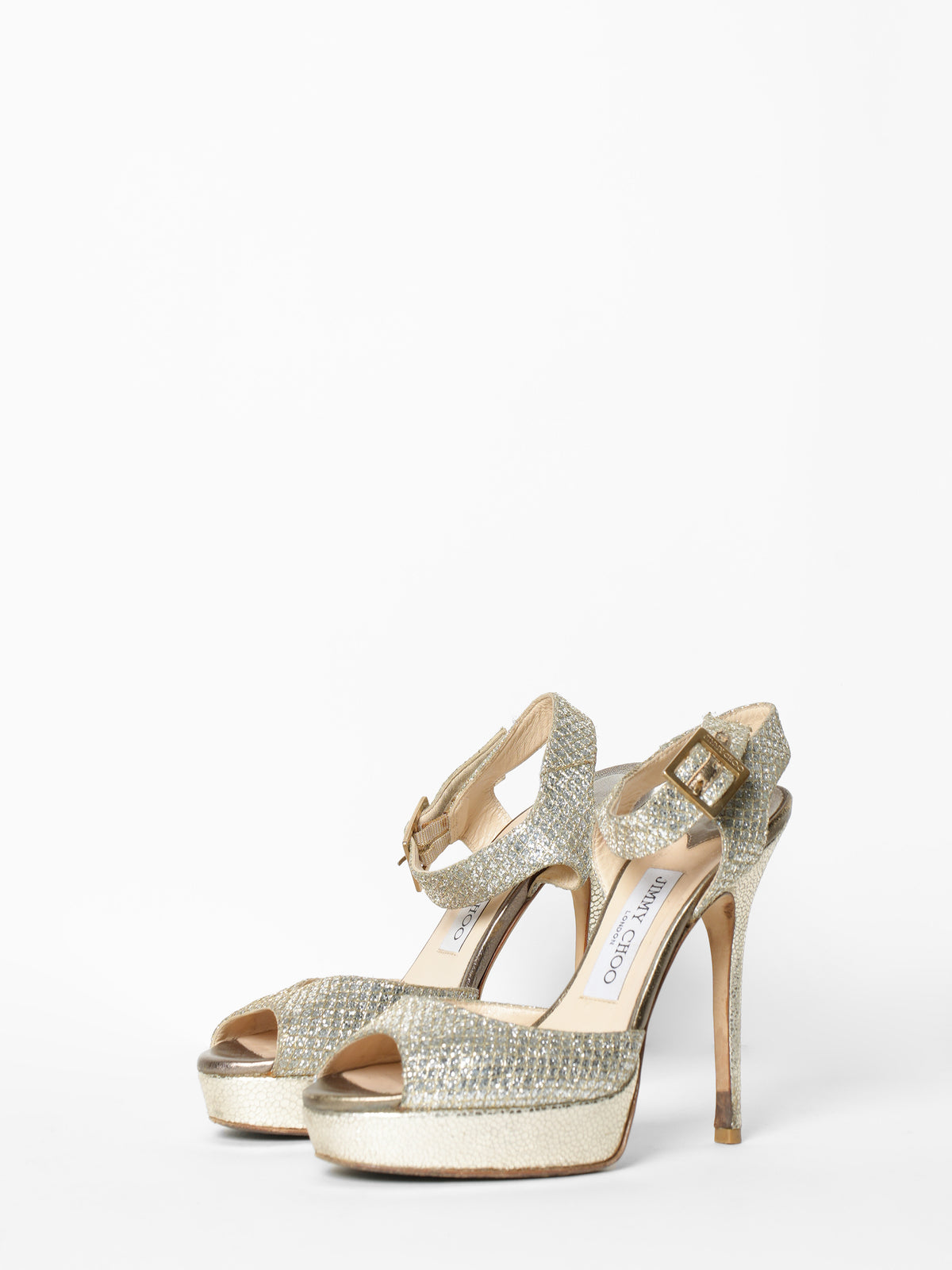 Jimmy Choo Golden Shimmer Shoes