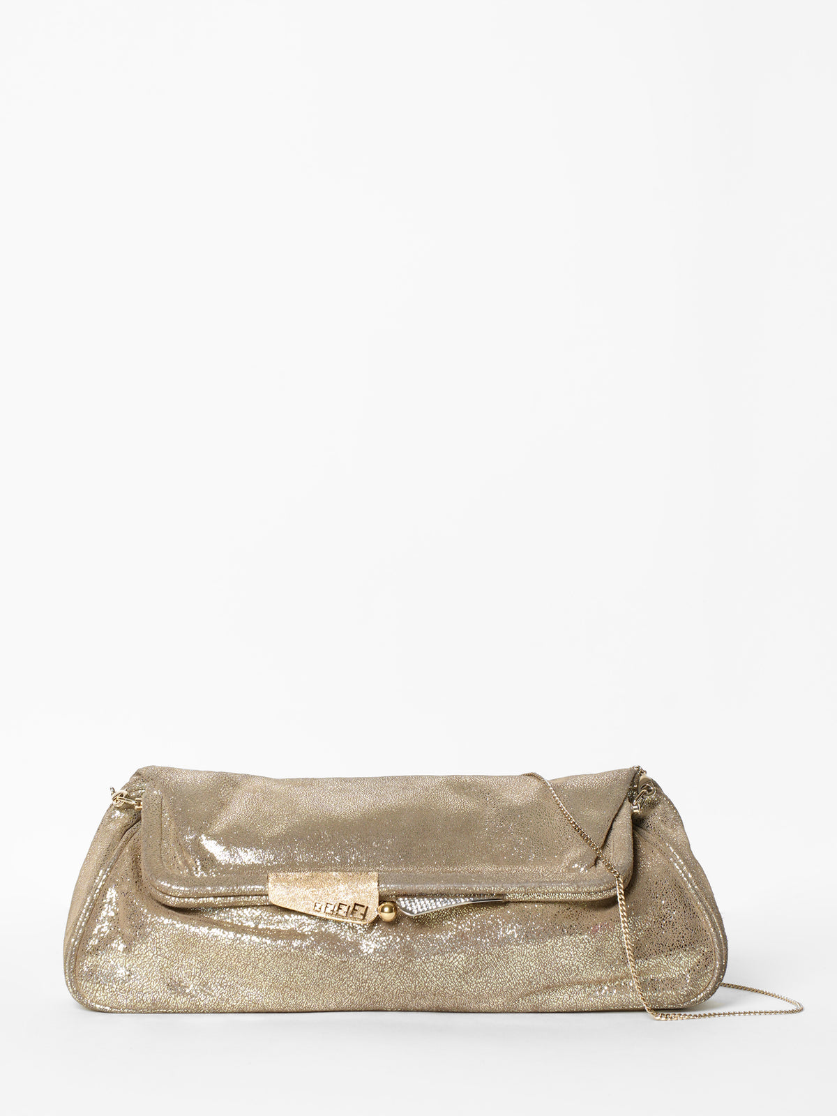 Fendi Golden Shiny Clutch