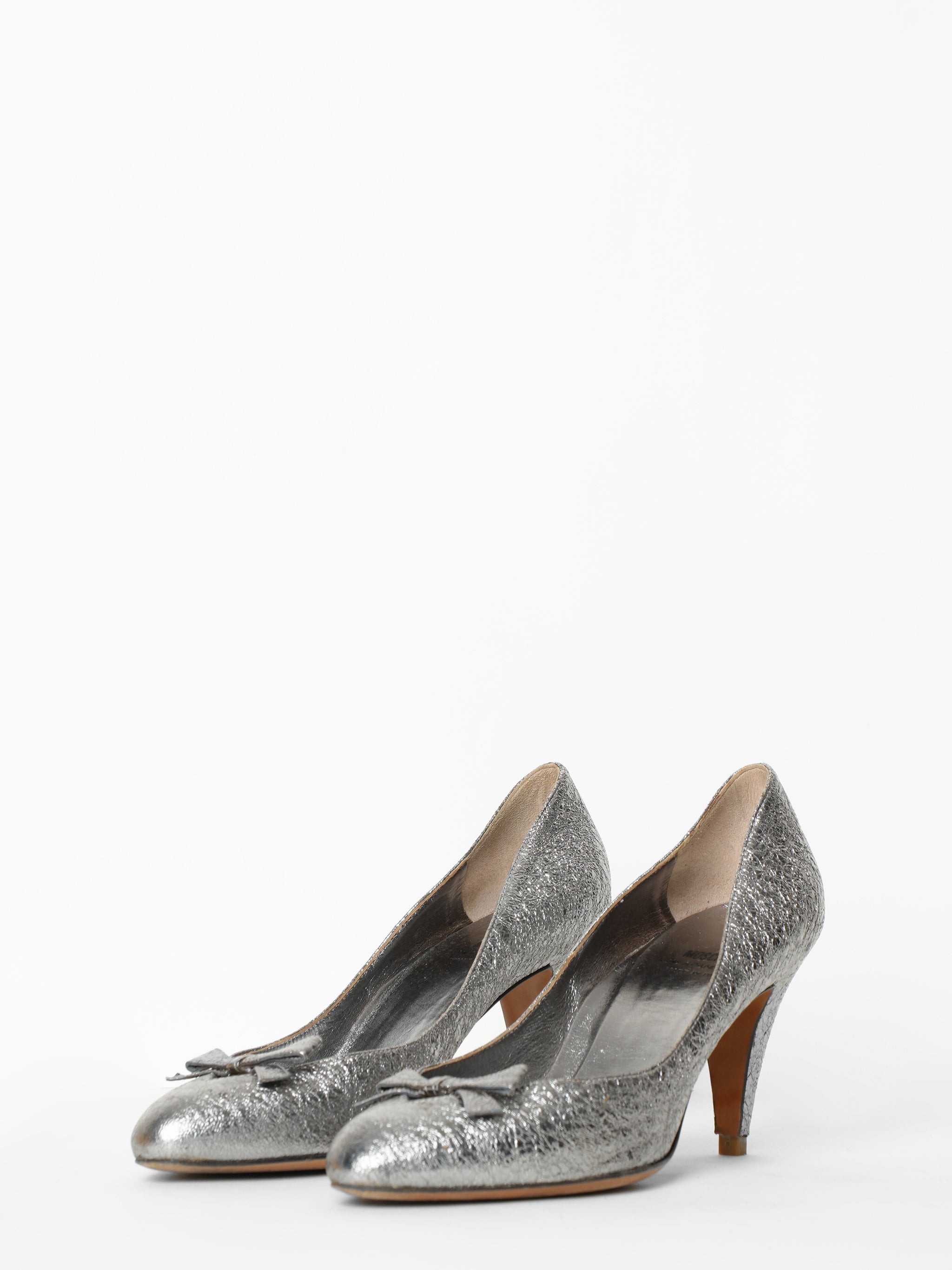 Moschino Silver Heels
