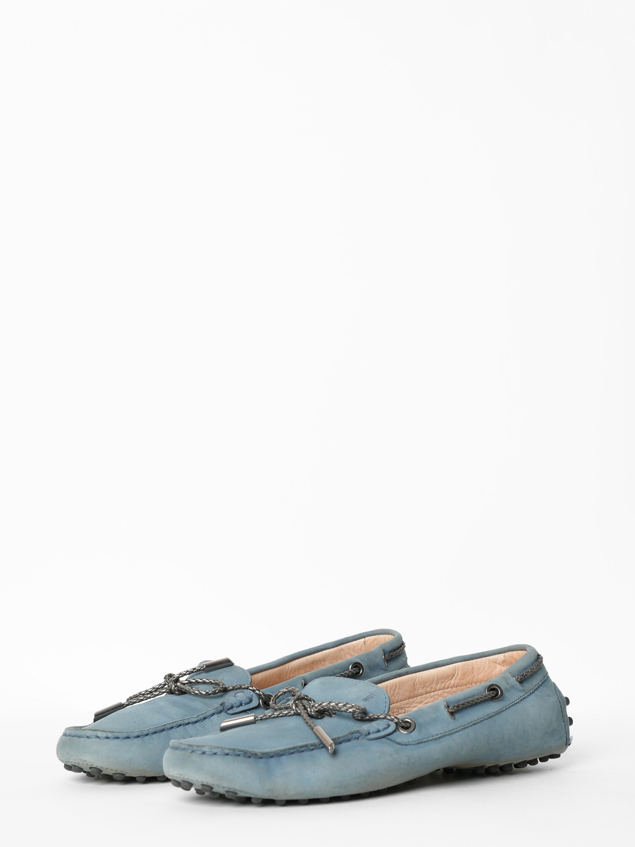 Tod's Moccasin In Suede With Laces