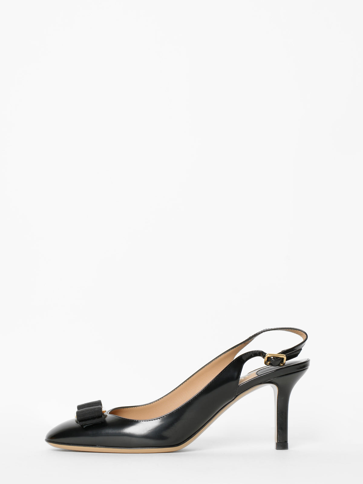 Ferragamo Ortigia Slingback Pumps With Signature Vara Bow