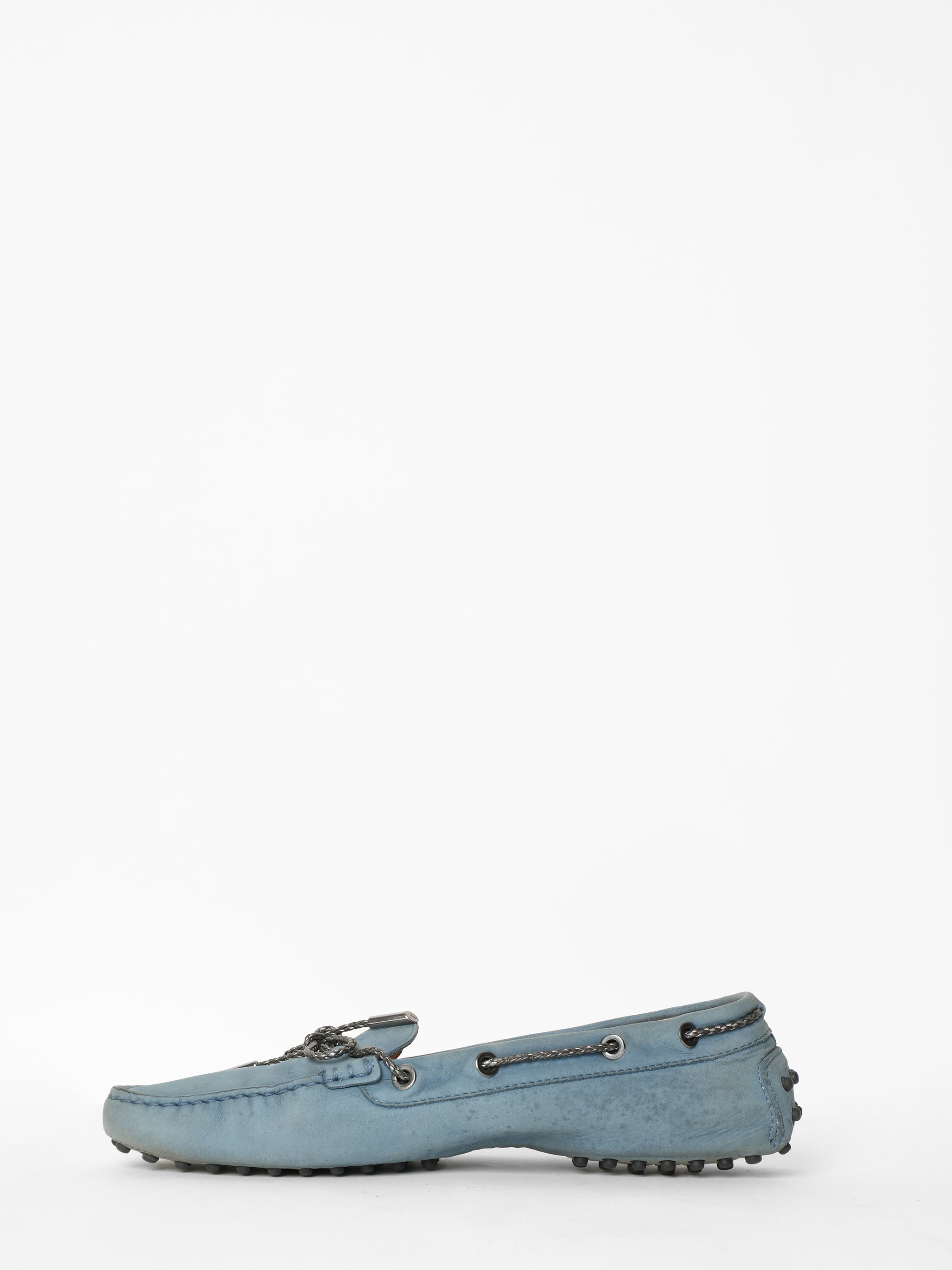 Tod's Moccasin In Suede With Laces