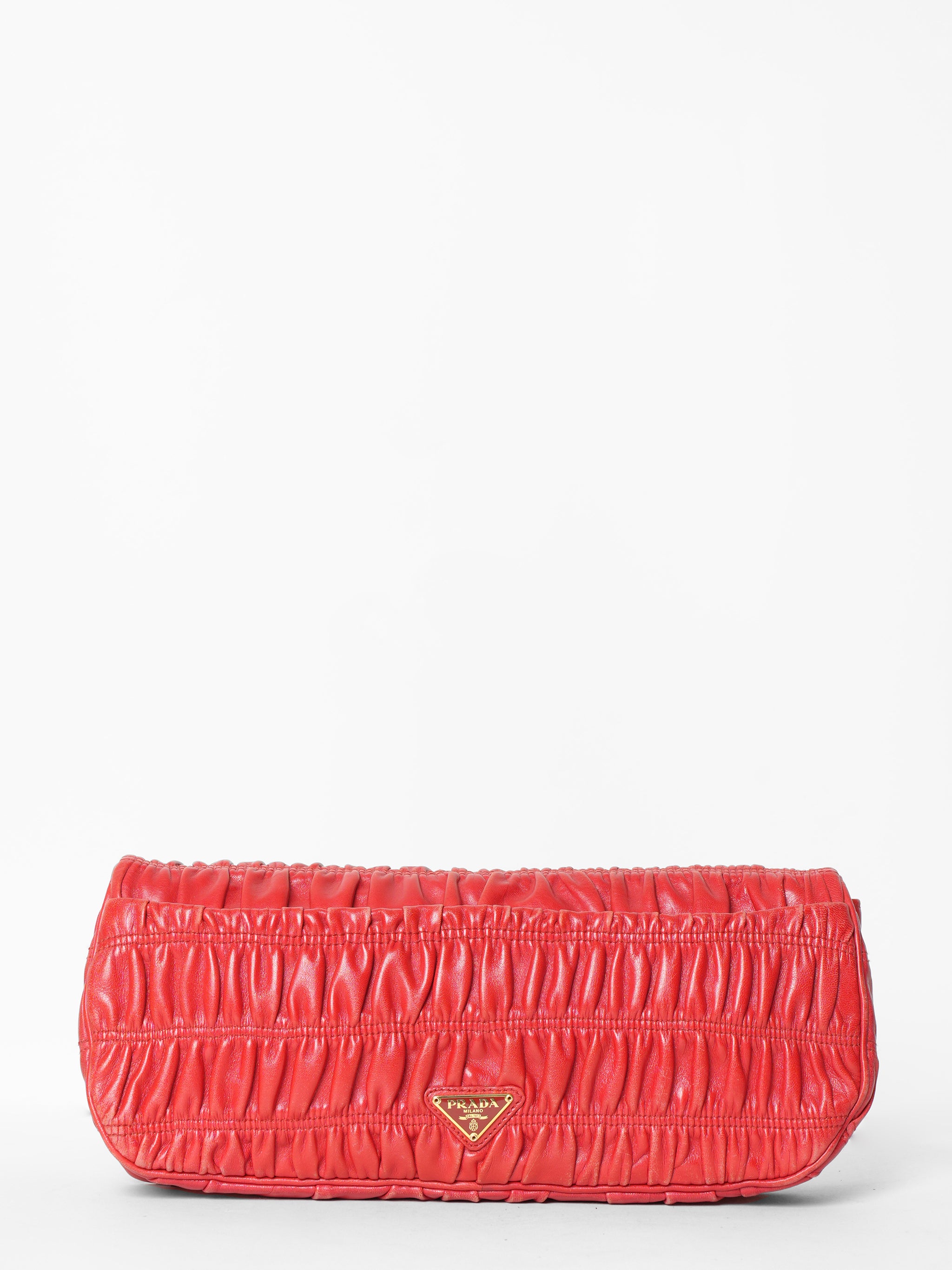 Prada discount clutch red