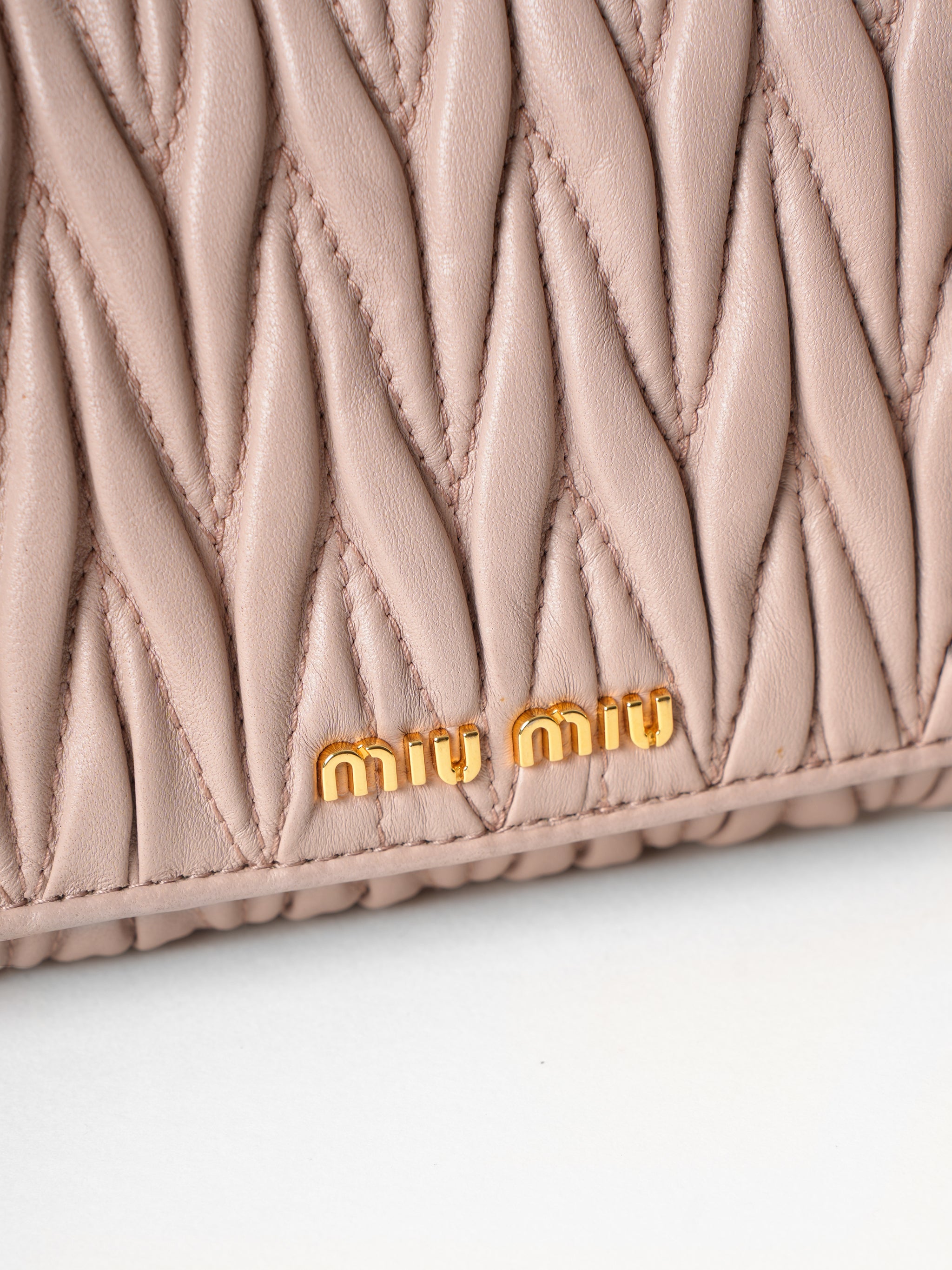 Miu Miu Matelasse Clutch