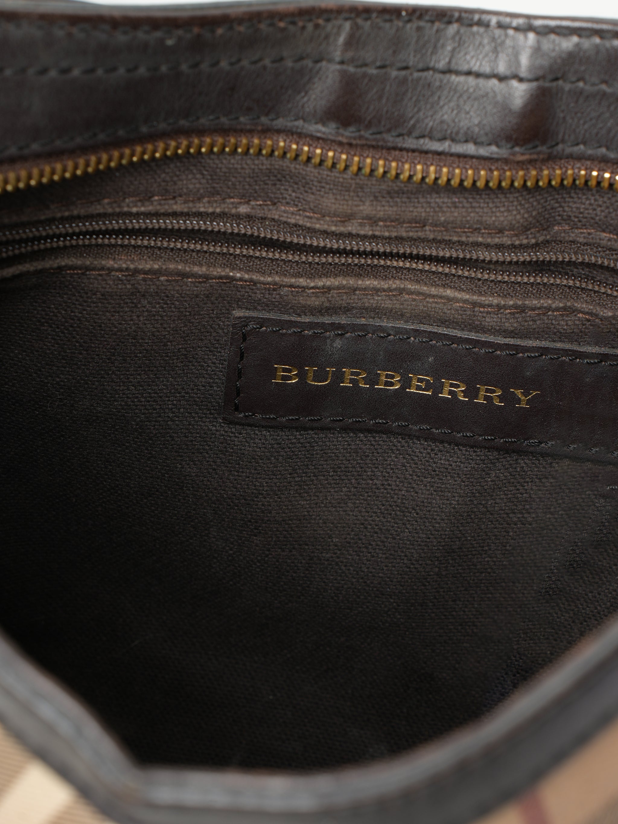 Burberry Beige Haymarket Check Coated Canvas And Leather Hartham Crossbody Bag