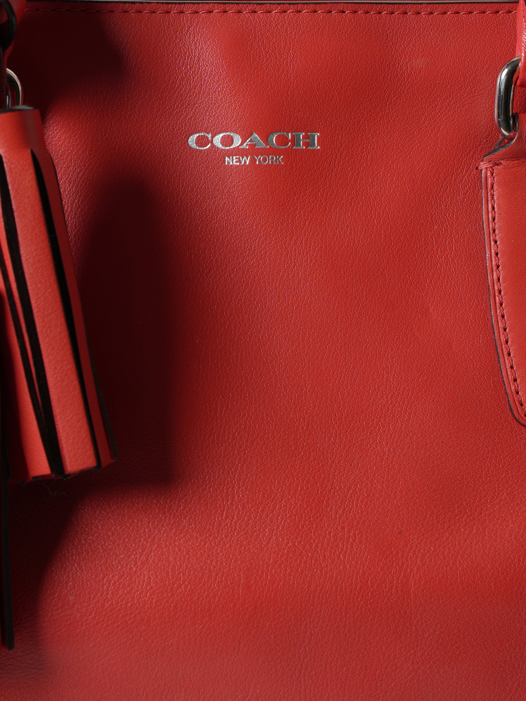 Rare Vintage Leather Red COACH Mini Bag/Purse - NEW | eBay