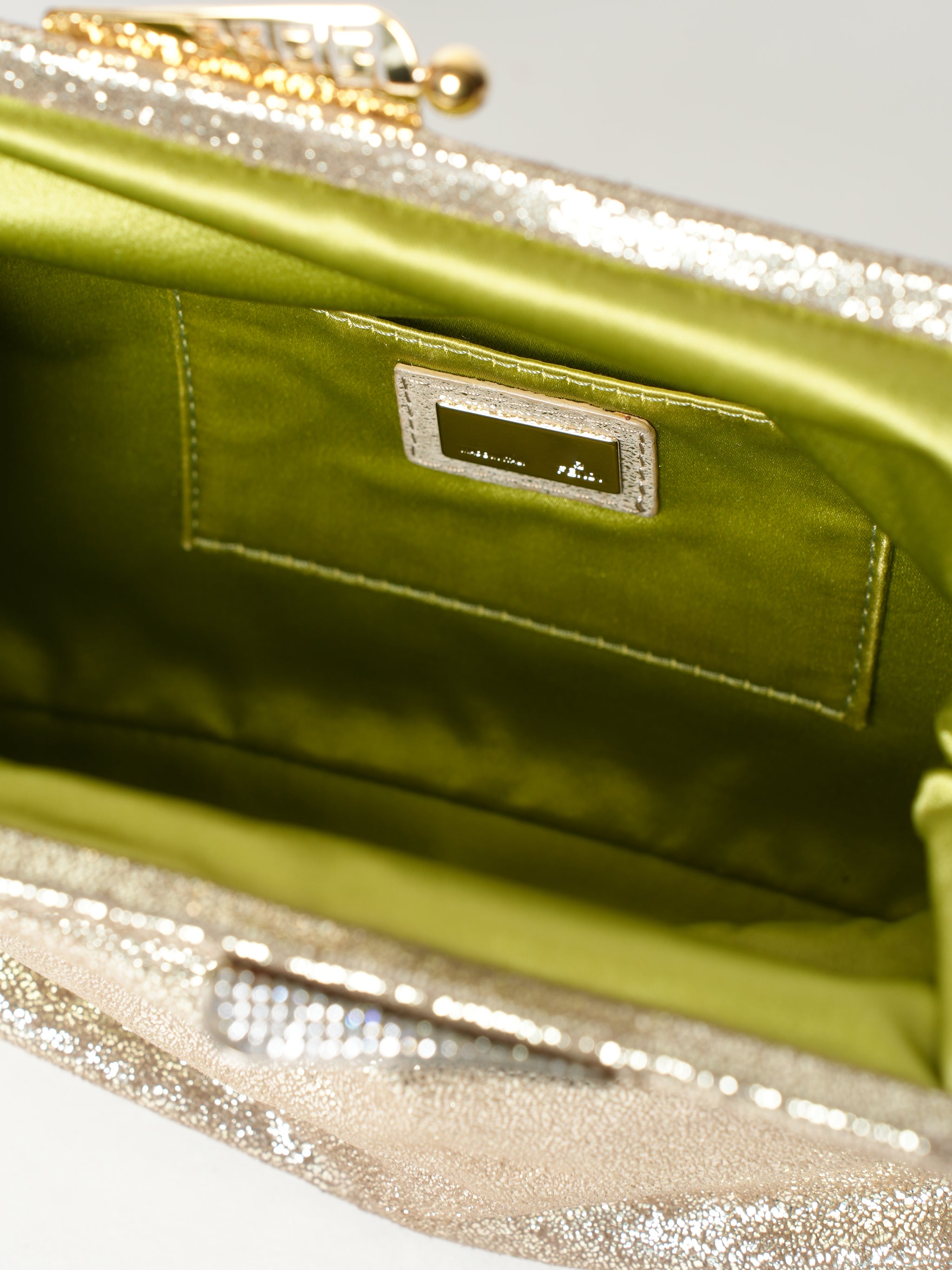 Fendi Golden Shiny Clutch