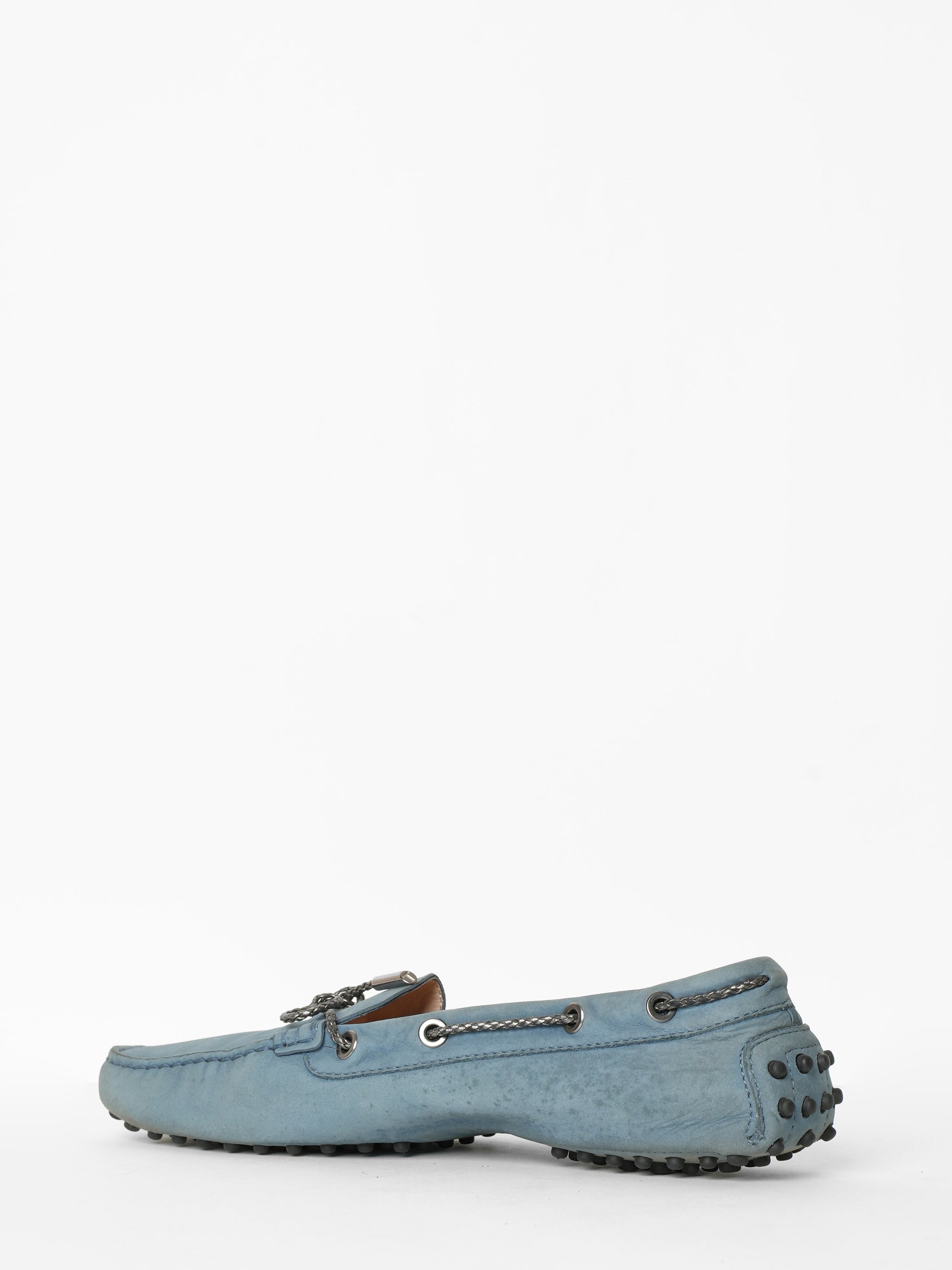 Tod's Moccasin In Suede With Laces