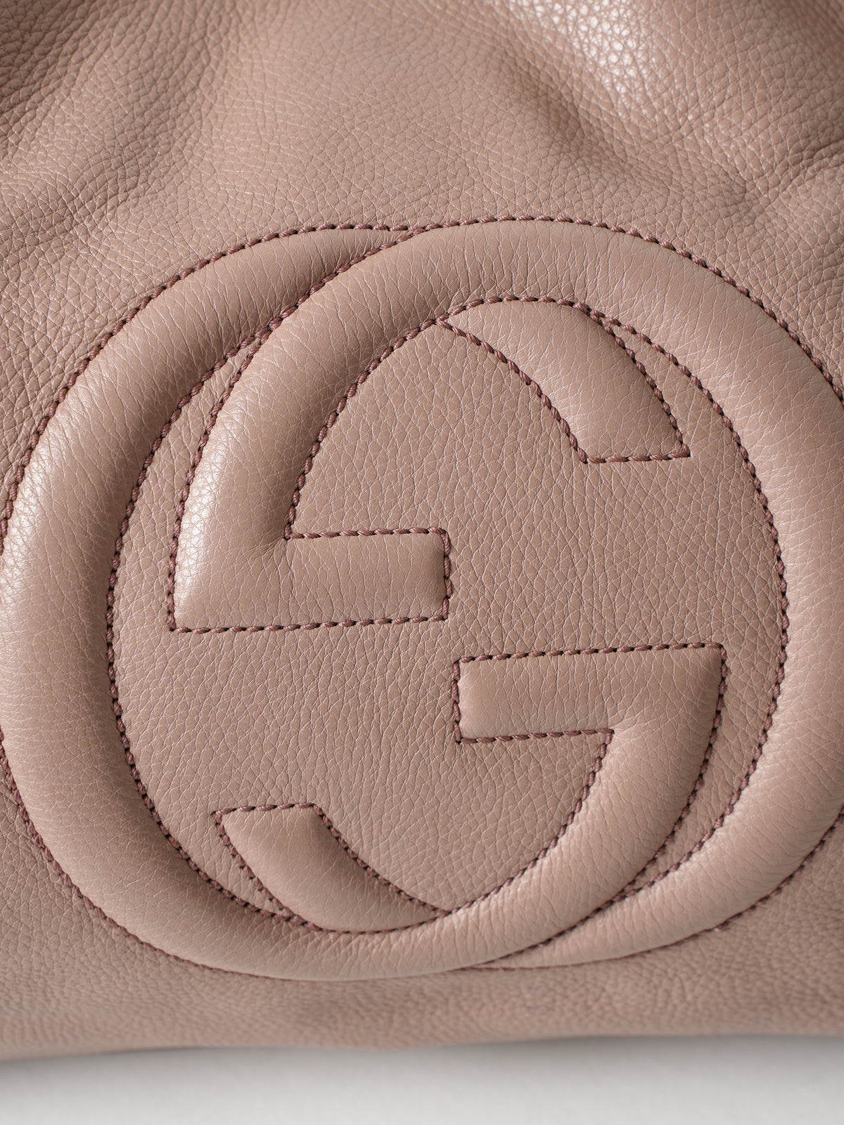 Gucci Old Rose Leather Soho Tote Bag