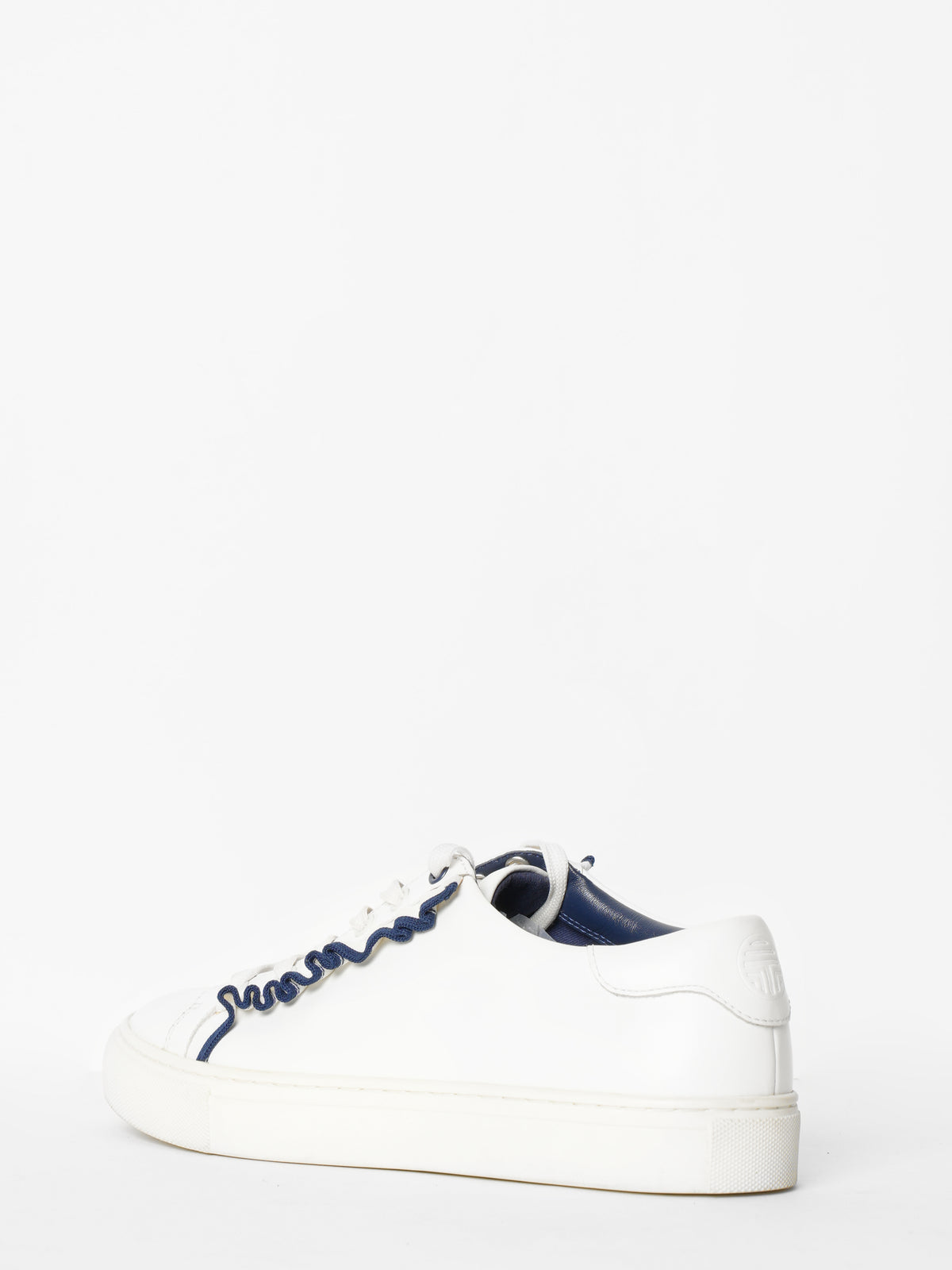 Tory Burch White Ruffle Sneakers